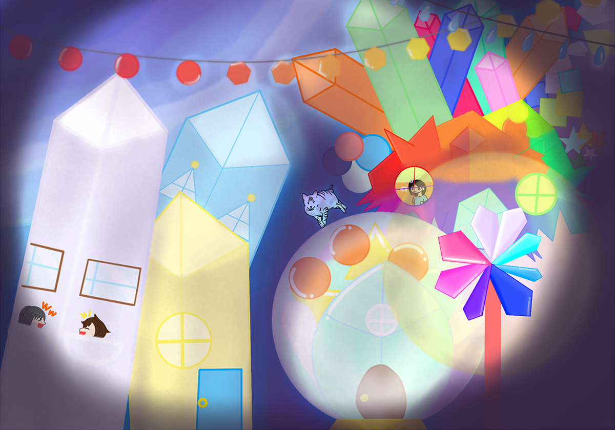 洞窟の中の世界を見つけたよ。