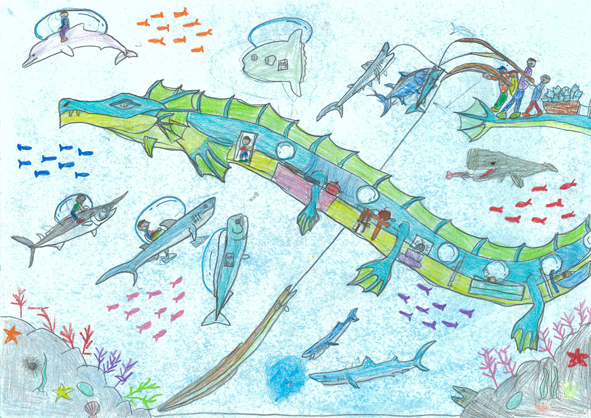 長くてかっこいいドラゴンの家